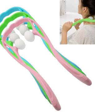 Plastic Pressure Point Therapy Neck Massageador Massagem Relieve Hand Roller Neck Massager For Neck Shoulder Trigger Point