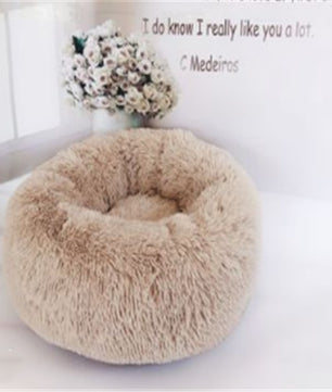 Round Long Hairy Autumn And Winter Nest Pad Cat Mattress