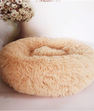 Round Long Hairy Autumn And Winter Nest Pad Cat Mattress