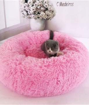 Round Long Hairy Autumn And Winter Nest Pad Cat Mattress