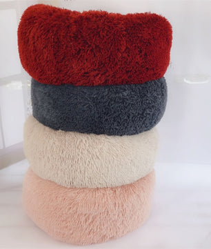 Round Long Hairy Autumn And Winter Nest Pad Cat Mattress