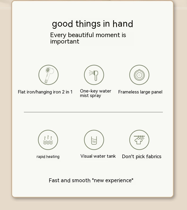 Mini Portable Handheld Garment Steamer Fabric Steam Iron For Clothes Travel Home Appliances Vertical US Plug Ironing Machine