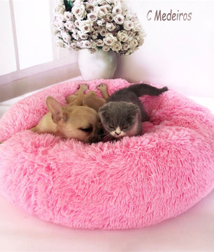 Round Long Hairy Autumn And Winter Nest Pad Cat Mattress