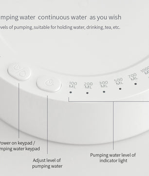 Desk Dispenser Electric Water Gallon Automatic Water Bottle Dispenser Rechargeable Water Dispenser