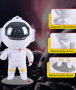 Galaxy Star Projector Starry Sky Night Light Astronaut Lamp Home Room Decor Decoration Bedroom Decorative Luminaires Gift