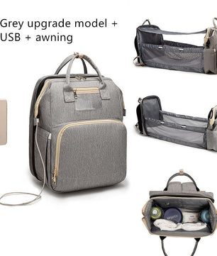 USB Charging Version Mommy Bed Backpack Folding Large Capacity Multi-function