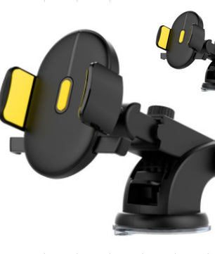 Car Phone Holder Long Rod Telescopic Car Dashboard Suction Cup Type