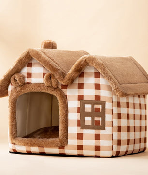 Foldable Dog House Pet Cat Bed Winter Dog Villa Sleep Kennel Removable Nest Warm Enclosed Cave Sofa Pets Supplies