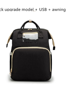 USB Charging Version Mommy Bed Backpack Folding Large Capacity Multi-function