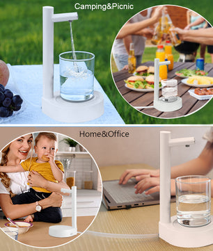 Desk Dispenser Electric Water Gallon Automatic Water Bottle Dispenser Rechargeable Water Dispenser